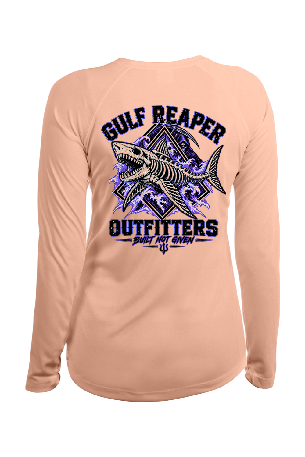 Death Current Women’s Solar Long Sleeve – Royal Purple Print
