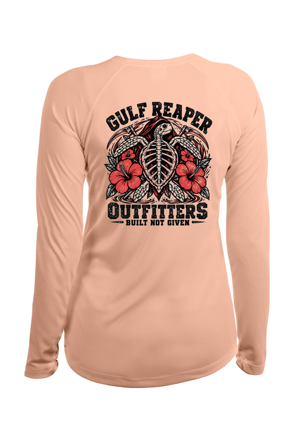 Ancient Tide Women’s Solar Long Sleeve – Coral Red Print