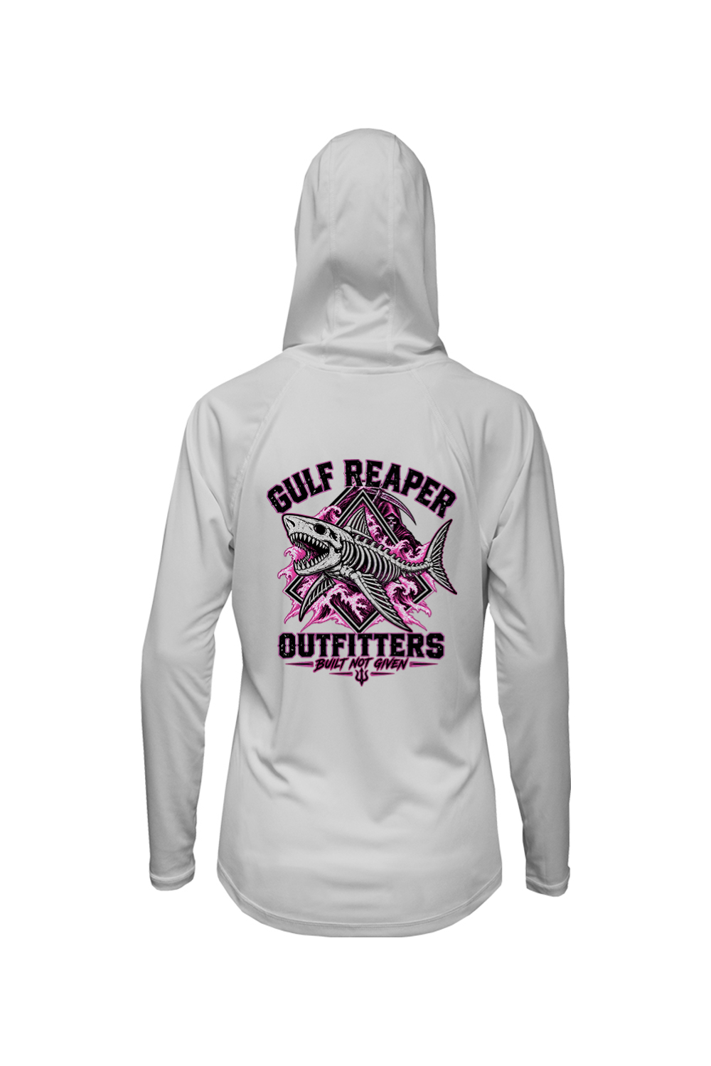 Death Current Women’s Solar Hoodie – Hot Pink Print