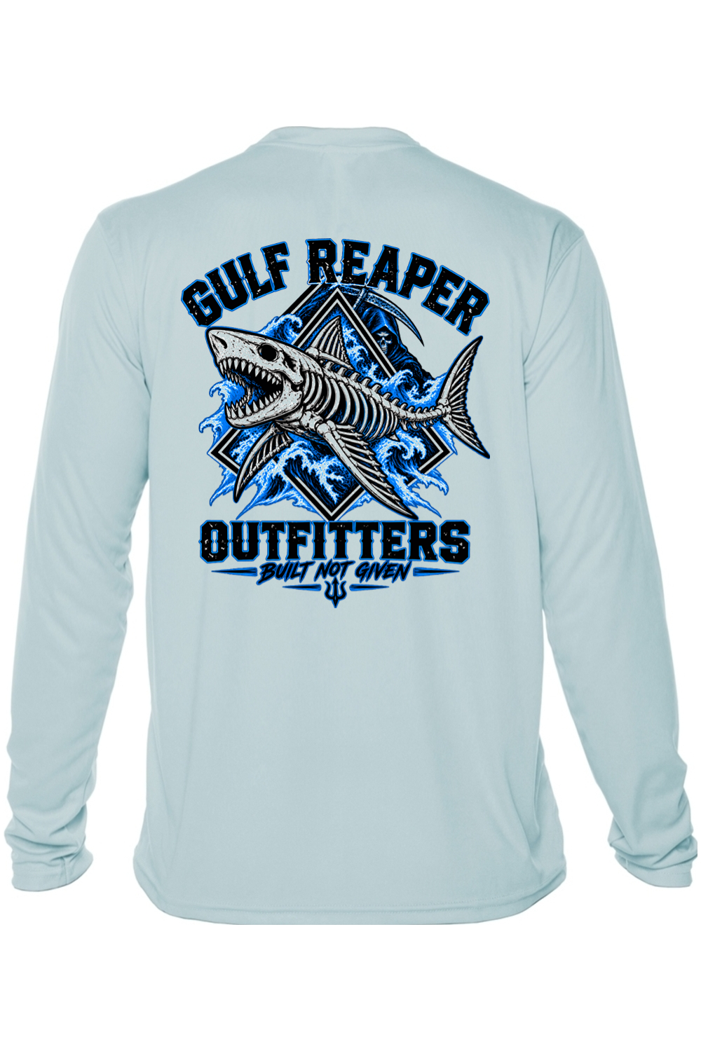 Death Current Solar Long Sleeve – Electric Blue Print