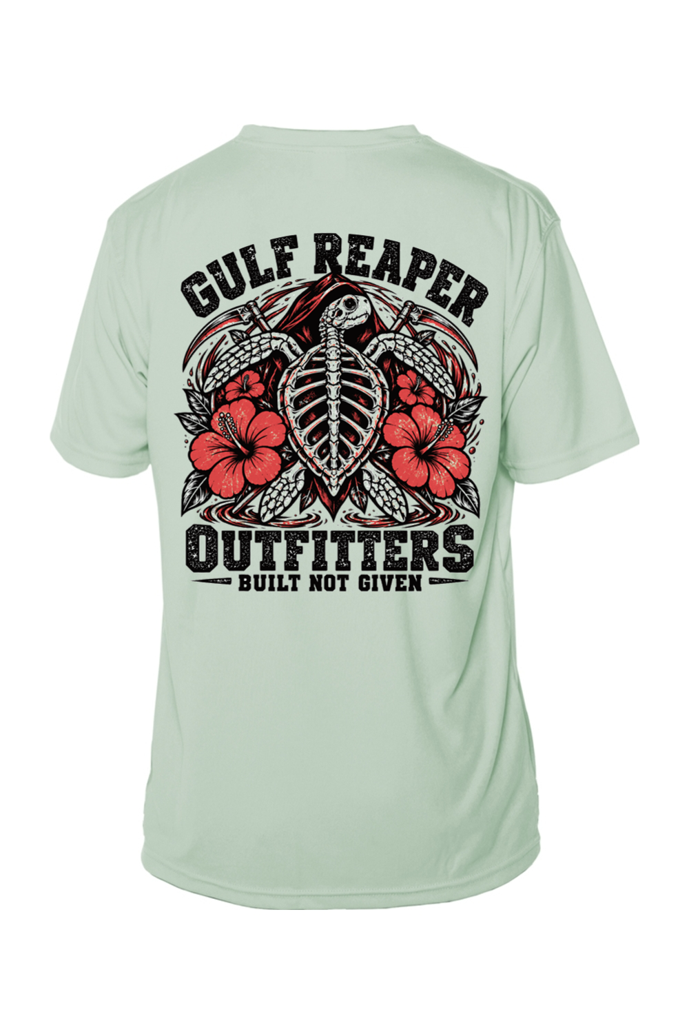 Ancient Tide Solar Short Sleeve – Coral Red Print