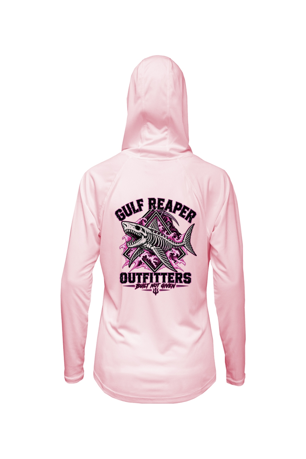 Death Current Women’s Solar Hoodie – Hot Pink Print