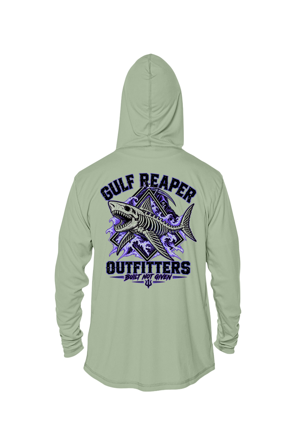 Death Current Solar Hoodie – Royal Purple Print