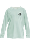 Ancient Tide Kids’ Solar Long Sleeve – Gulf Teal Print