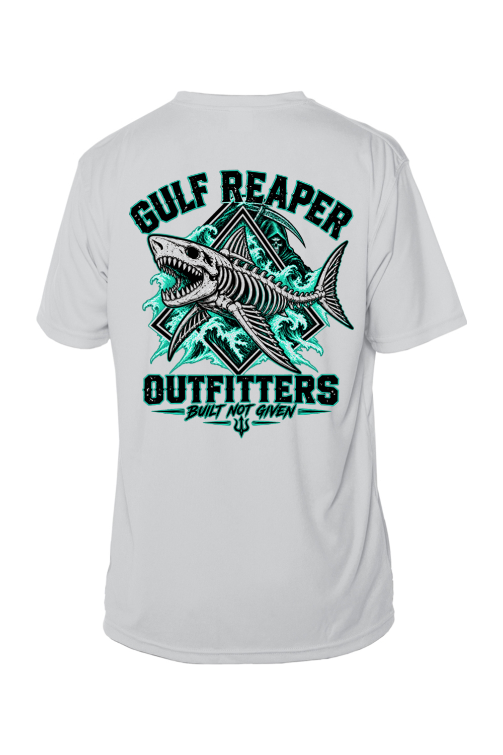 Death Current Solar Short Sleeve – Sea Green Print