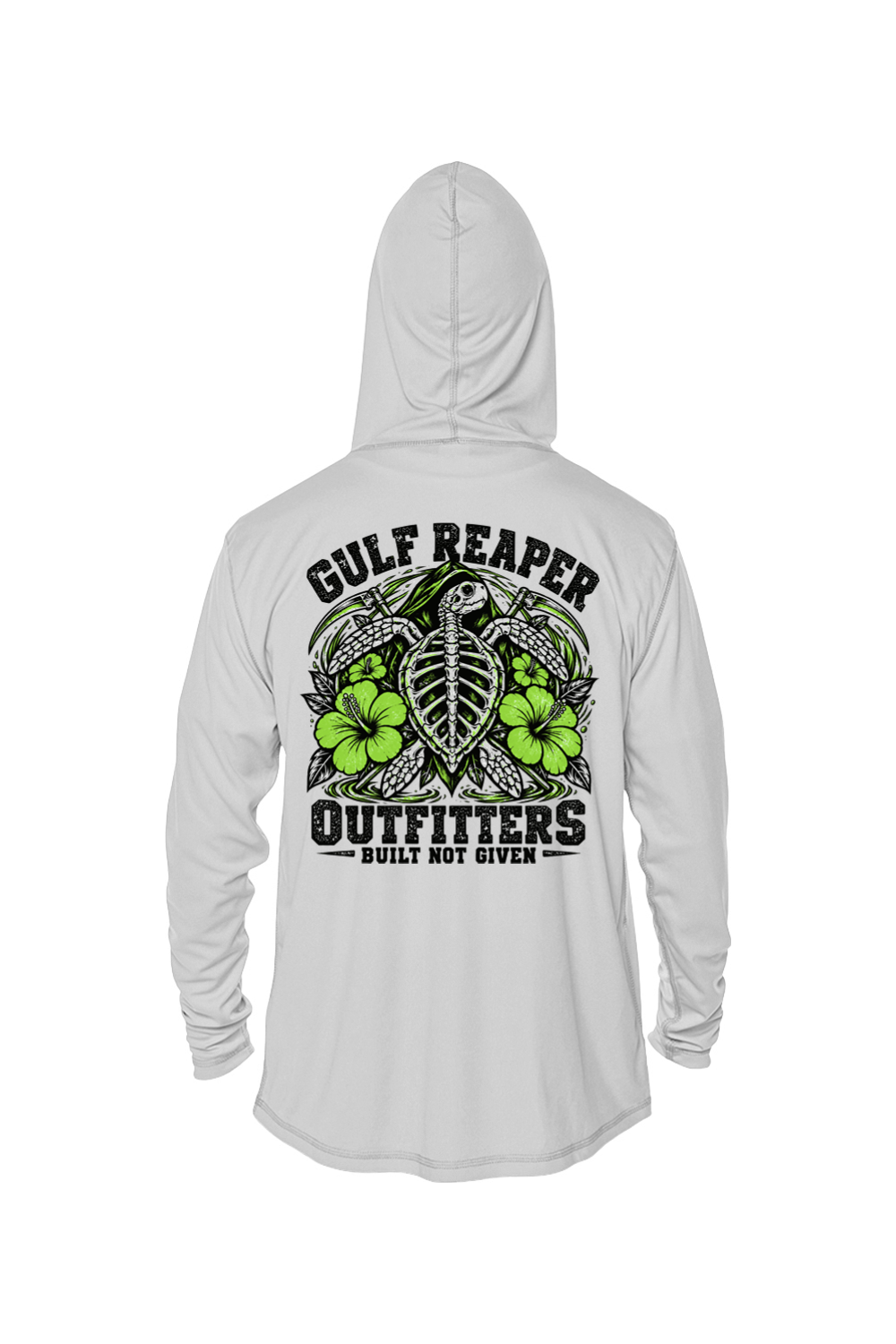 Ancient Tide Solar Hoodie – Lime Green Print