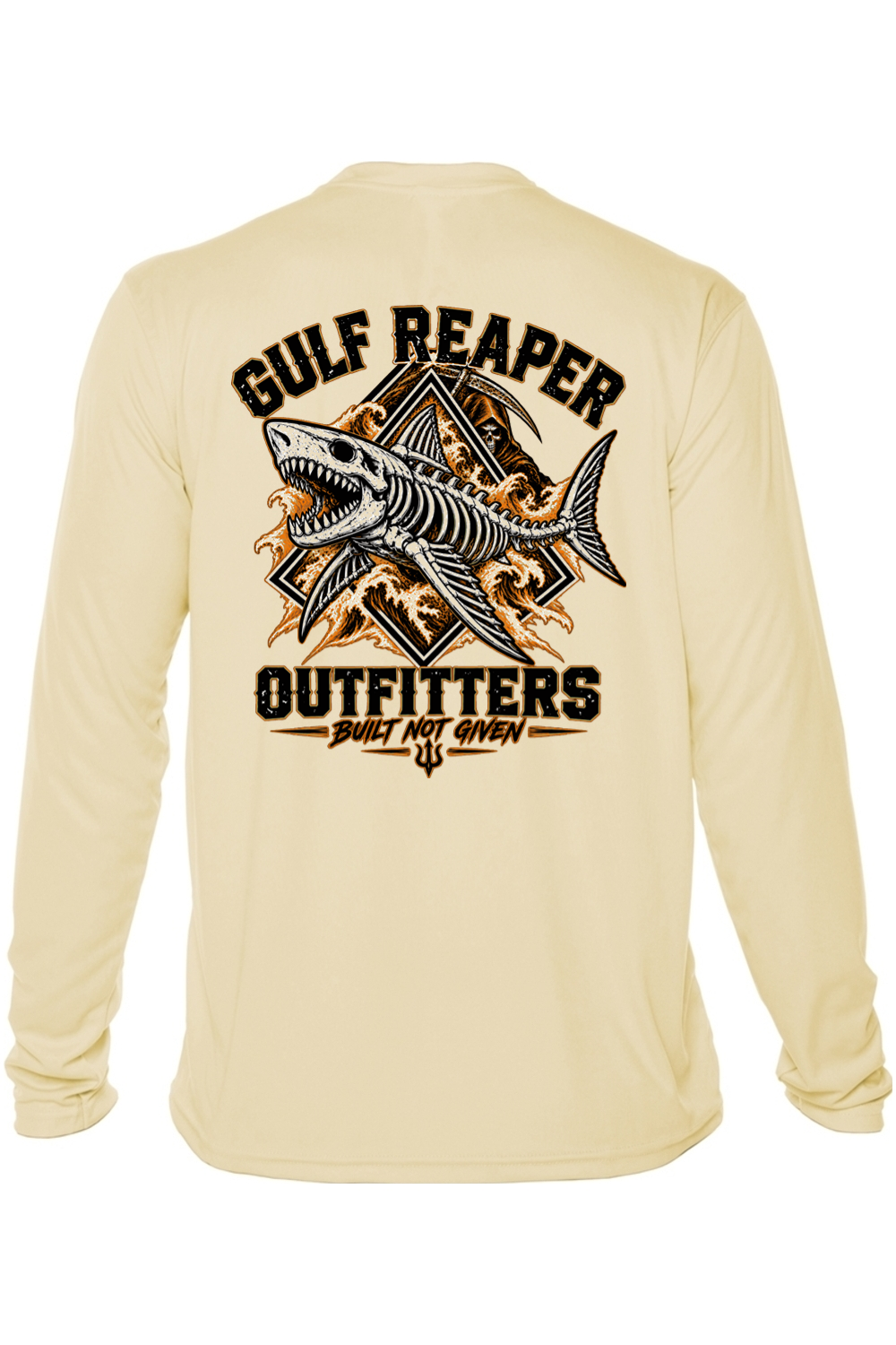 Death Current Solar Long Sleeve – Safety Orange Print