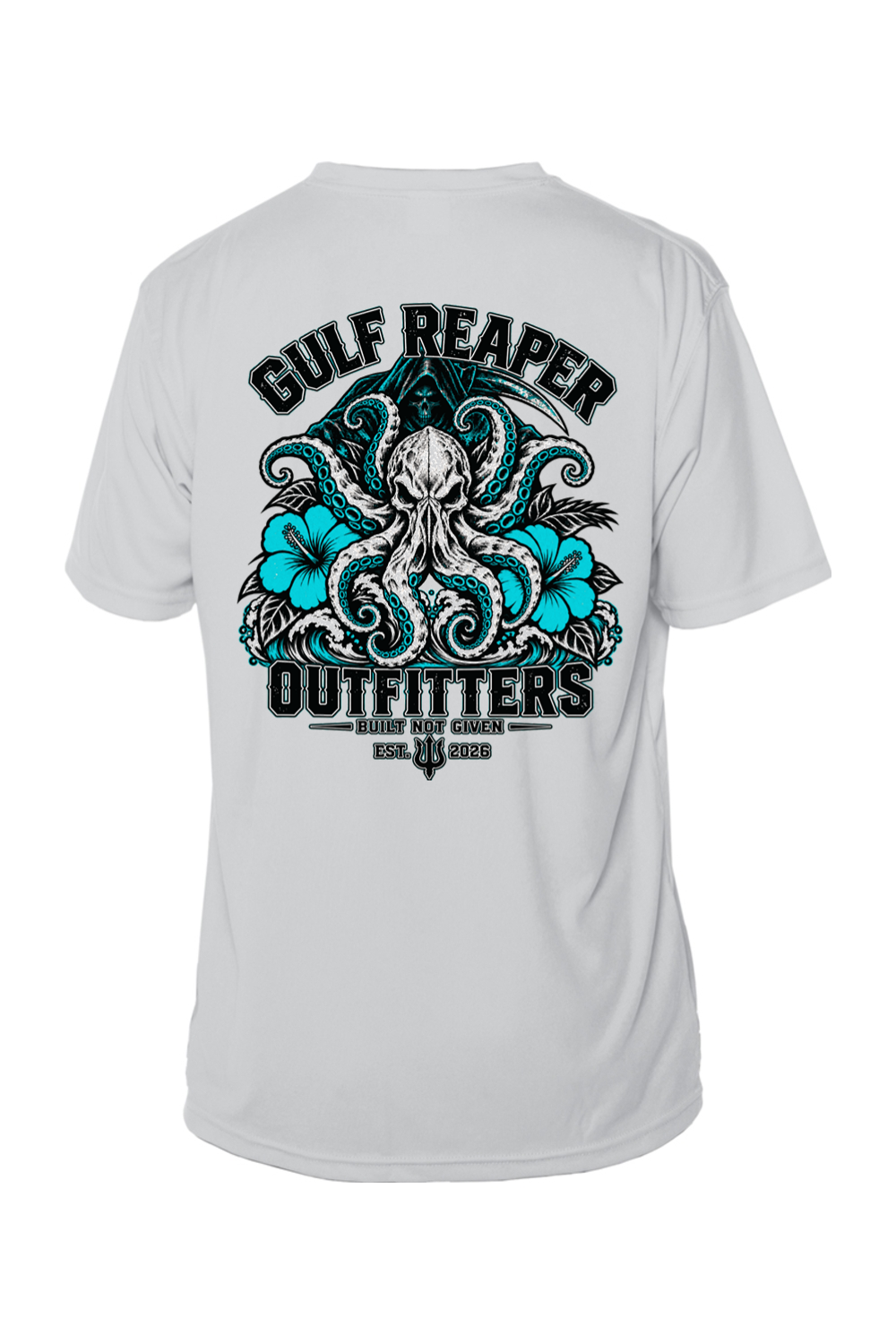 Kraken’s Grip Solar Short Sleeve – Gulf Teal Print