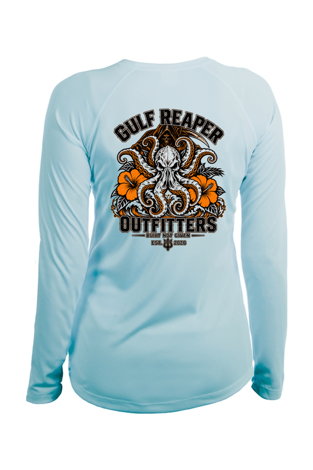 Kraken’s Grip Women’s Solar Long Sleeve – Safety Orange Print