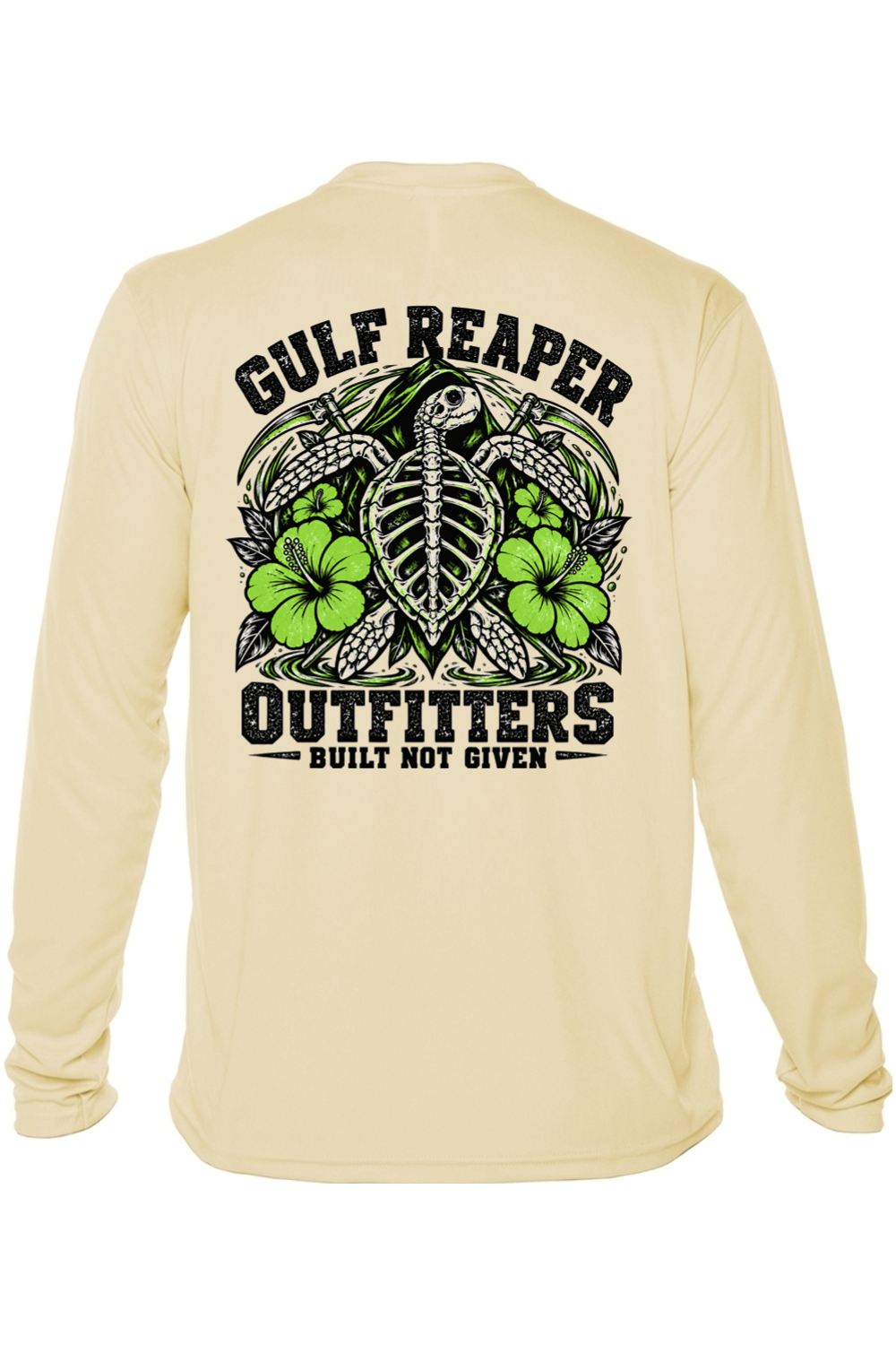 Ancient Tide Solar Long Sleeve – Lime Green Print