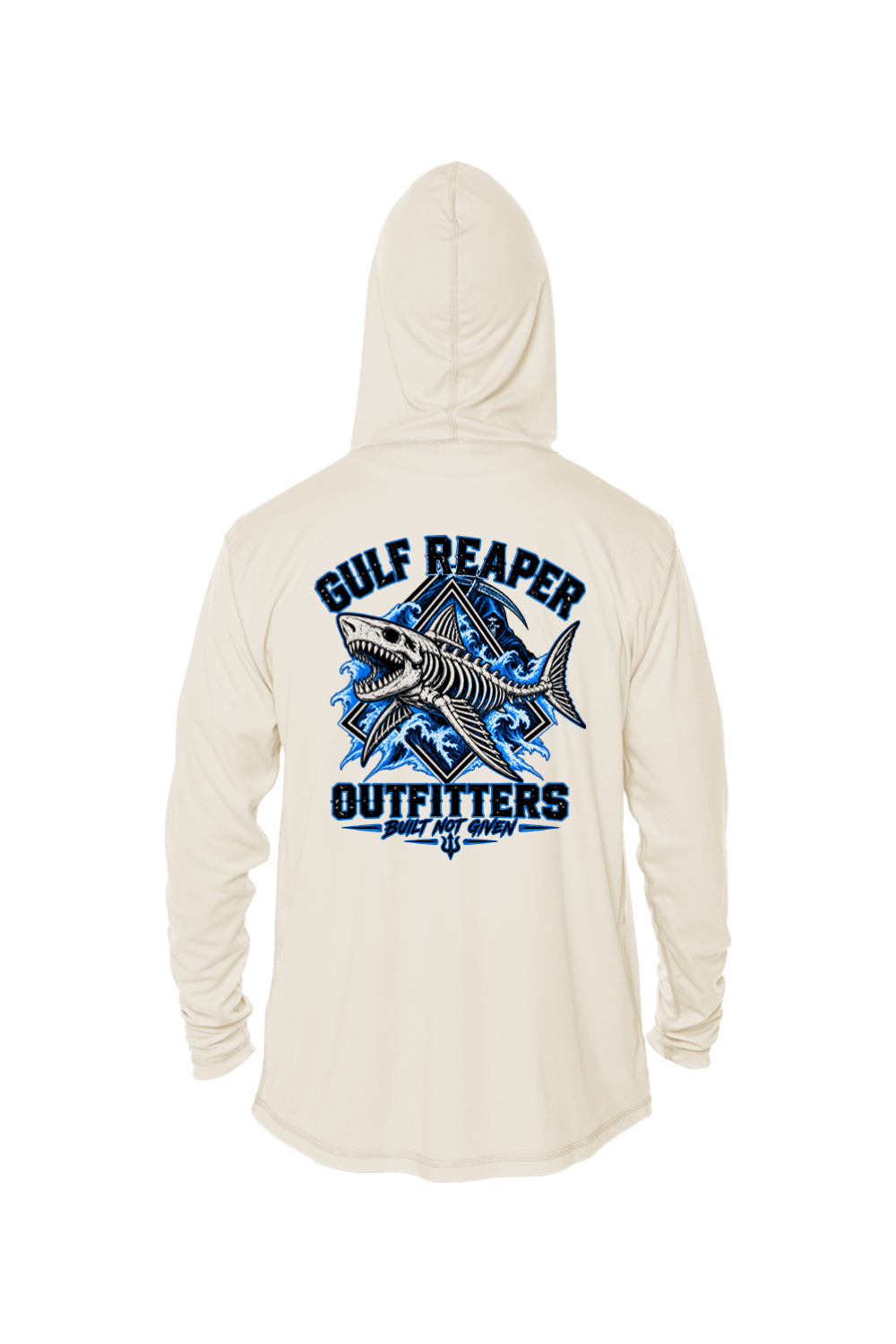 Death Current Kids’ Solar Hoodie – Electric Blue Print