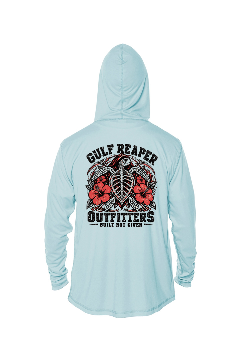 Ancient Tide Kids’ Solar Hoodie – Coral Red Print