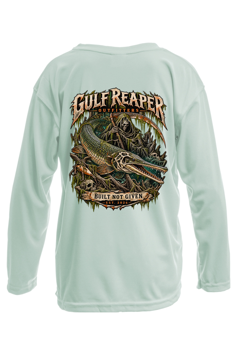 Freshwater Alligator Gar Kids’ Solar Long Sleeve