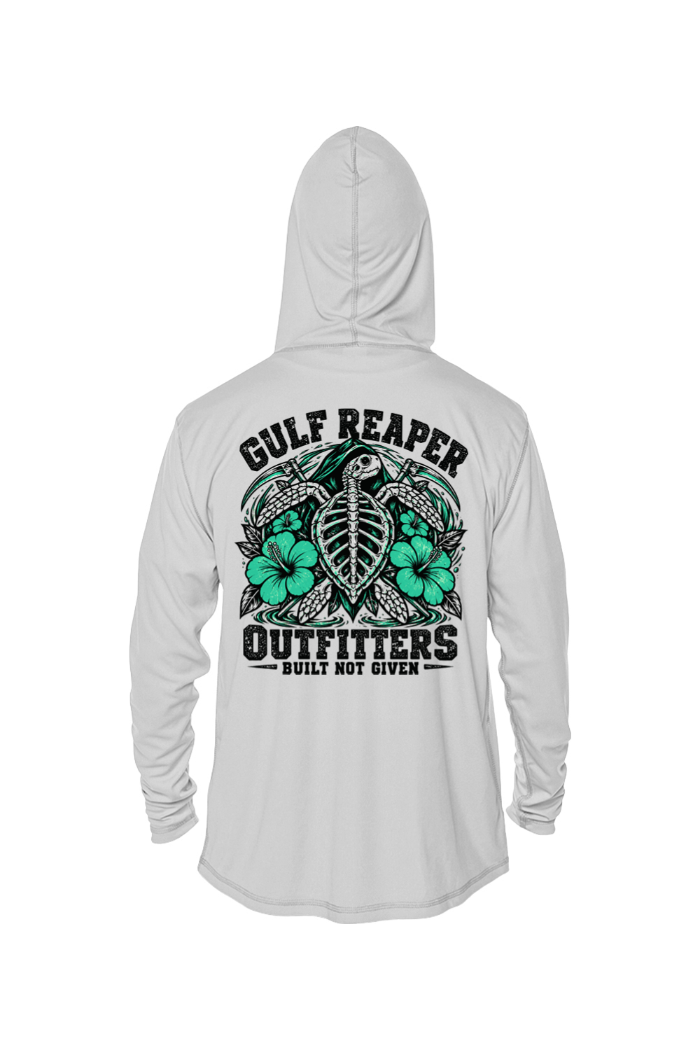 Ancient Tide Solar Hoodie – Sea Green Print