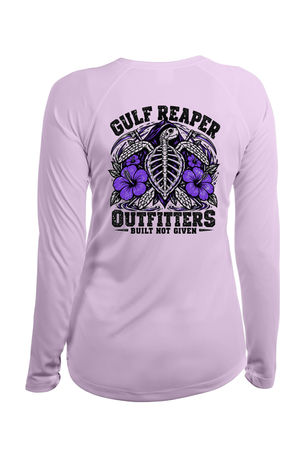 Ancient Tide Women’s Solar Long Sleeve – Royal Purple Print