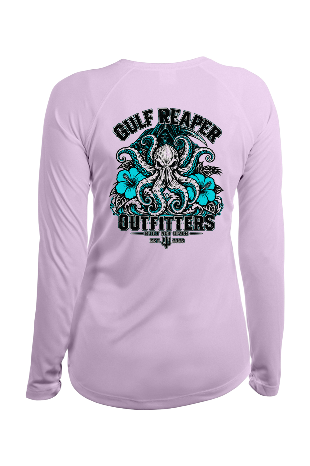 Kraken’s Grip Women’s Solar Long Sleeve – Gulf Teal Print
