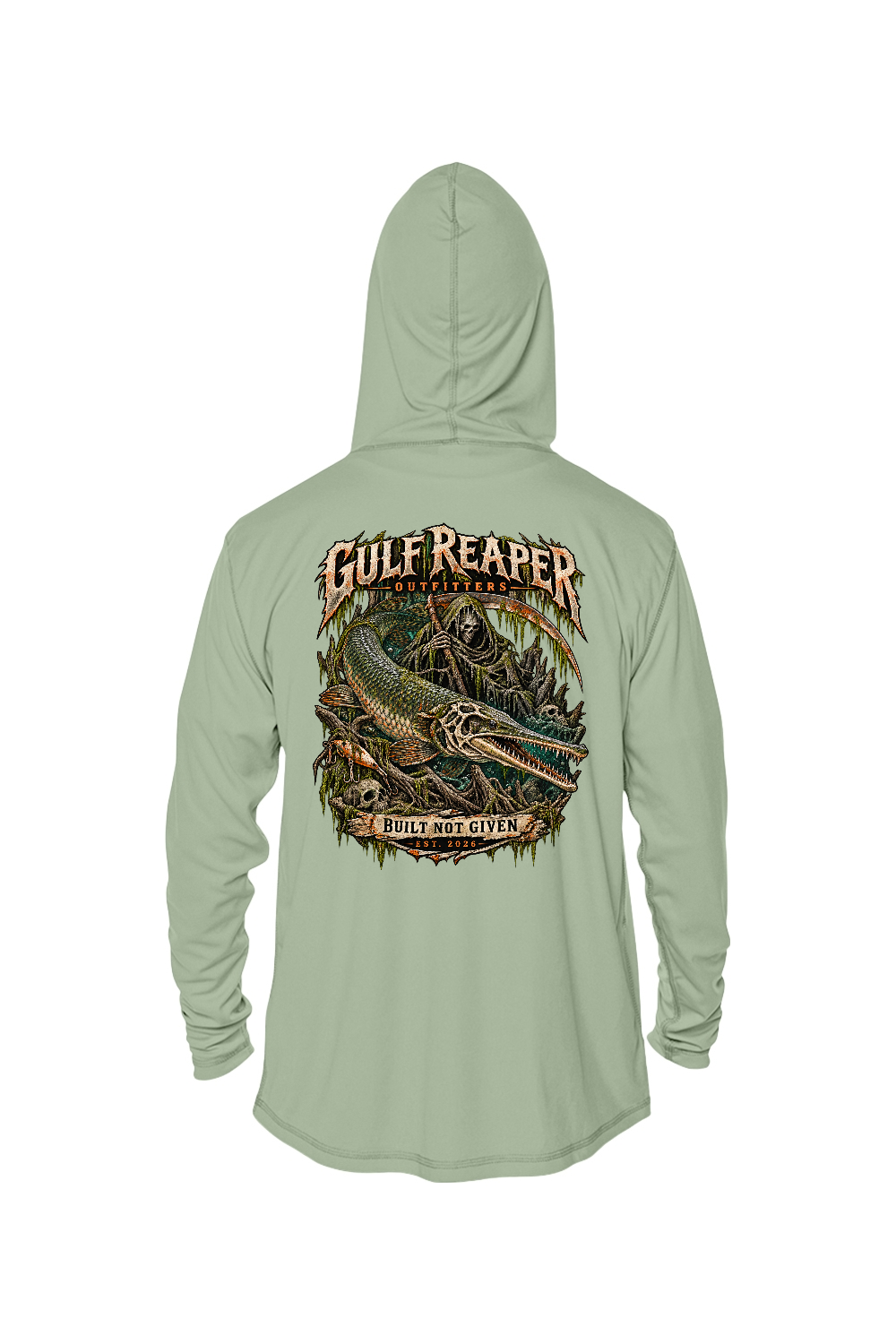 Freshwater Alligator Gar Men’s Solar Hoodie