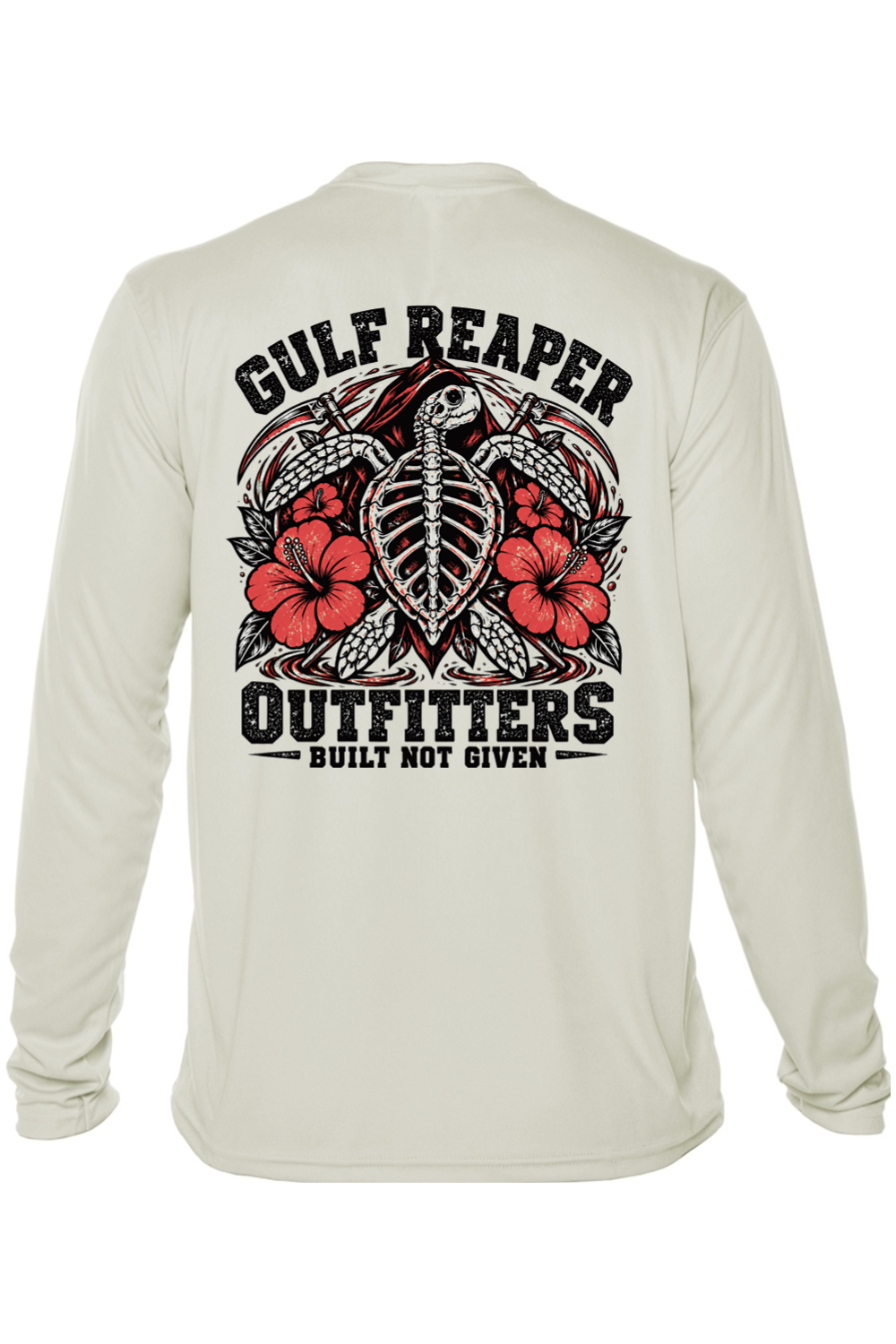 Ancient Tide Solar Long Sleeve – Coral Red Print