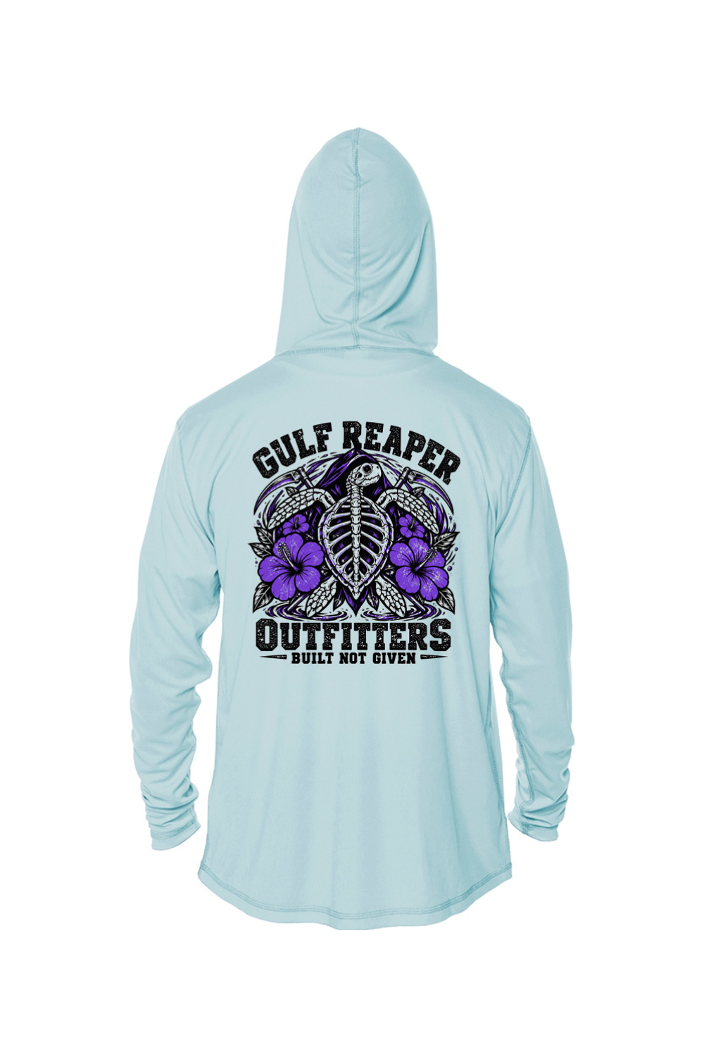 Ancient Tide Kids’ Solar Hoodie – Royal Purple Print