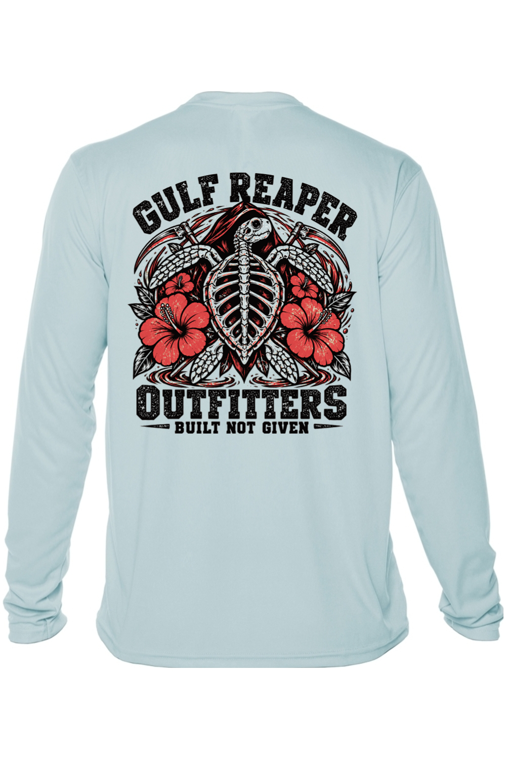 Ancient Tide Solar Long Sleeve – Coral Red Print