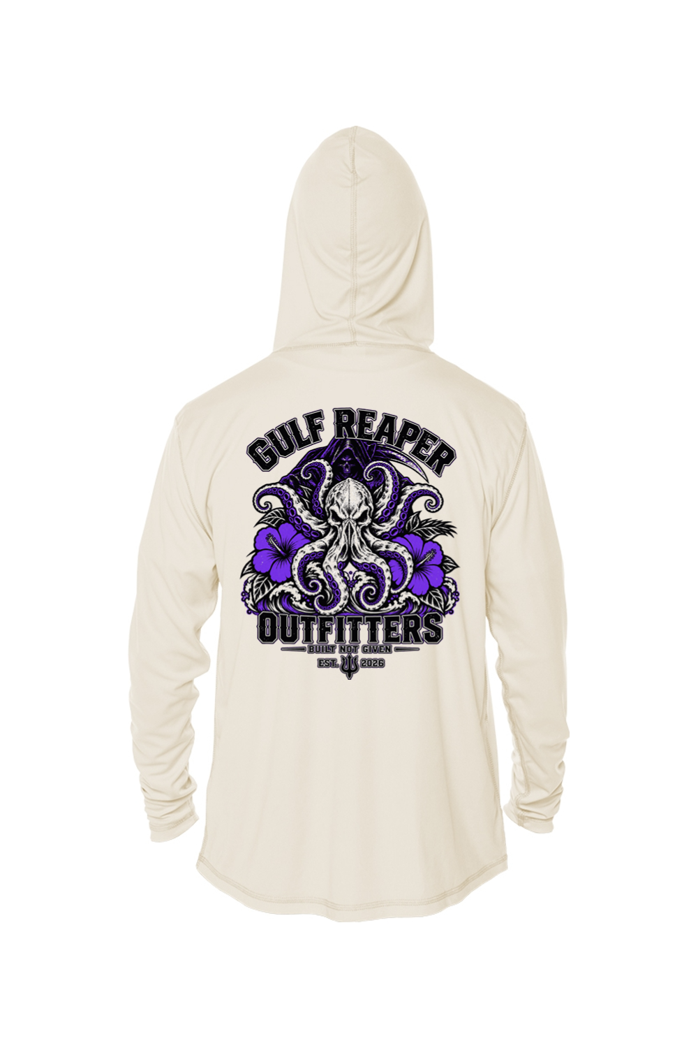 Kraken’s Grip Solar Hoodie – Royal Purple Print