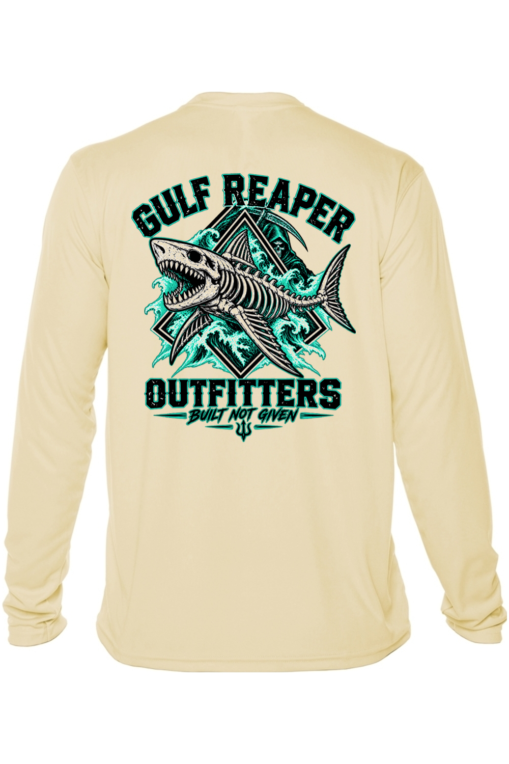 Death Current Solar Long Sleeve – Sea Green Print
