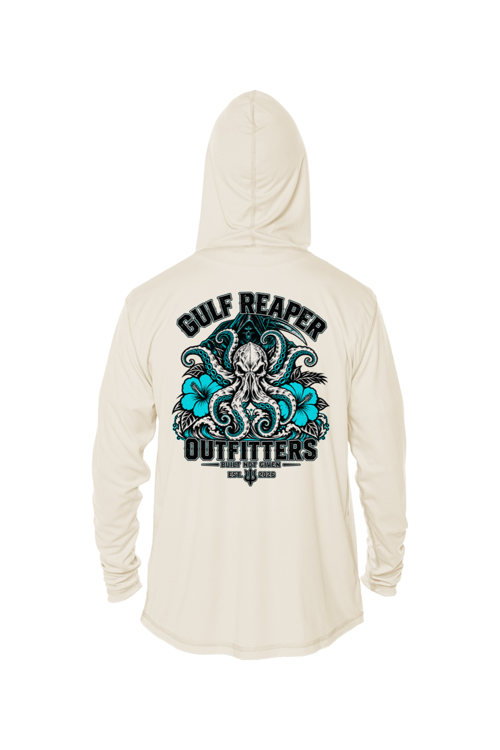 Kraken’s Grip Solar Hoodie – Gulf Teal Print