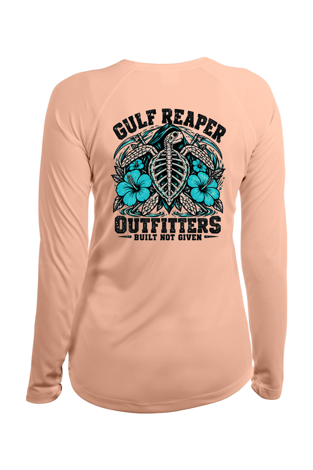 Ancient Tide Women’s Solar Long Sleeve – Gulf Teal Print