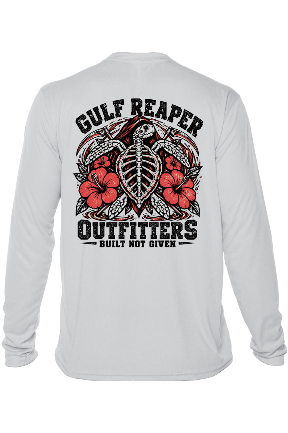 Ancient Tide Solar Long Sleeve – Coral Red Print