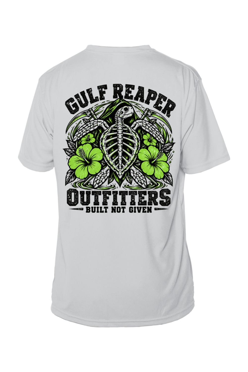 Ancient Tide Solar Short Sleeve – Lime Green Print